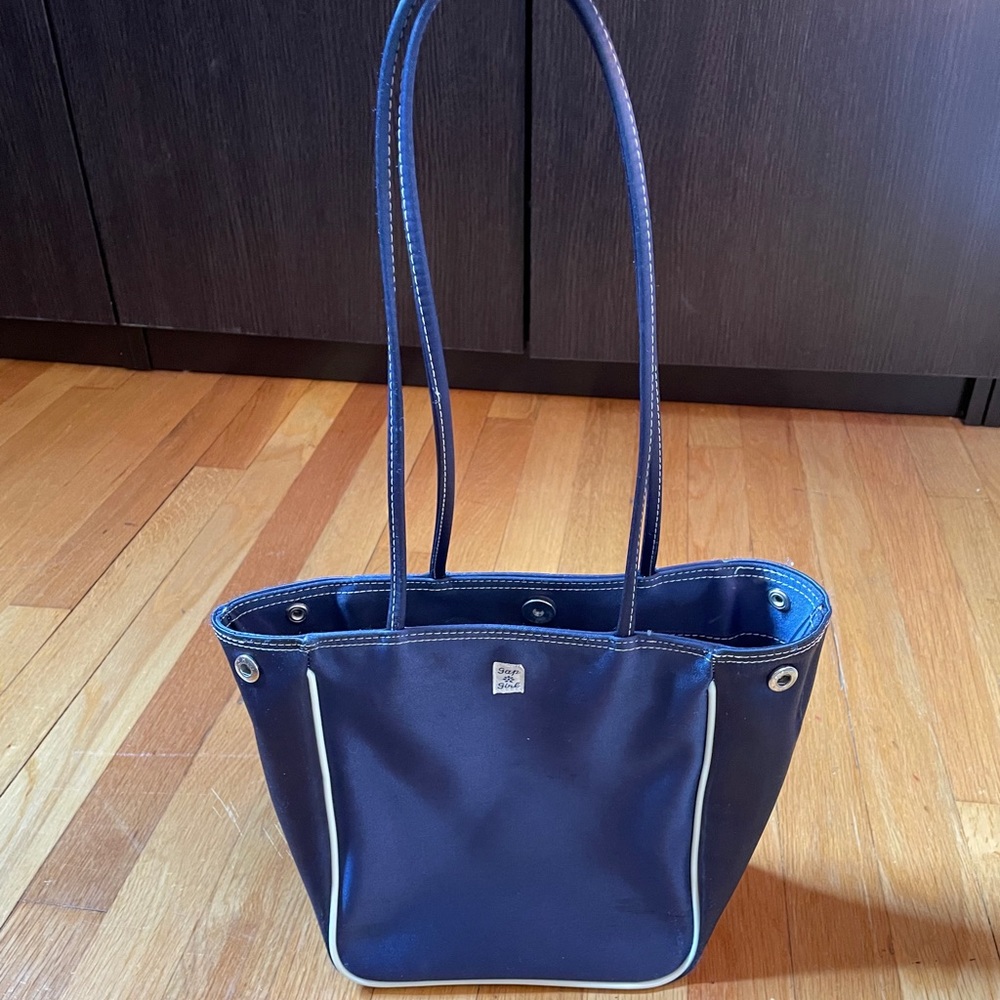 Vintage navy blue Gap Girl small tote bag